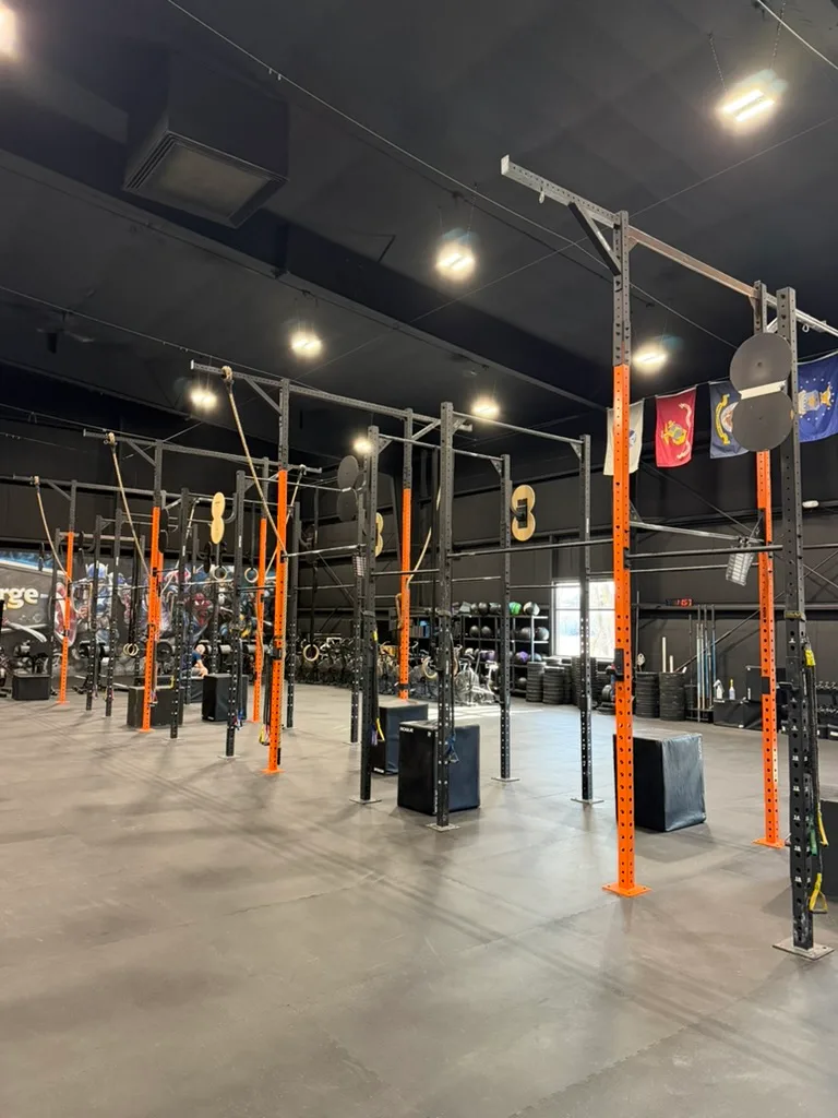 Large open training floor at Iron Forge Fitness and Training